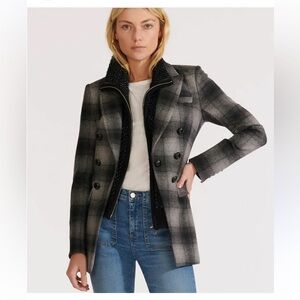 Veronica Beard Black and Gray Plaid Blazer